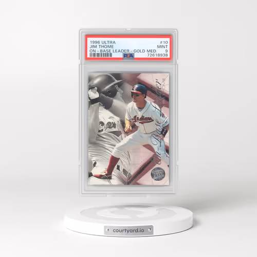 1996 Ultra on-Base Leader #10 Jim Thome - Gold Medallion (PSA 9 MINT)