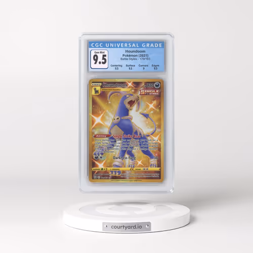 2021 Battle Styles #179/163 Houndoom - Secret Rare Holo (CGC 10 GEM MINT)