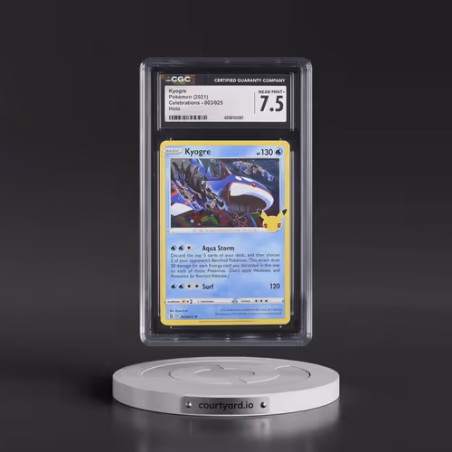 2021 Celebrations #003/025 Kyogre - Holo (CGC 7.5 NM+)