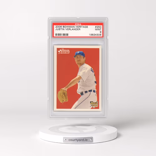 2006 Bowman Heritage #250 Justin Verlander (PSA 9 MINT)