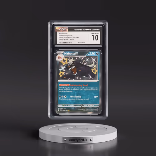 2024 Paldean Fates - PAF EN #188/091 Mabosstiff - Shiny Rare Holo (CGC 10 GEM MINT)