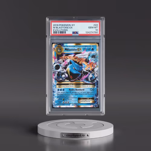 2016 Pokémon XY Evolutions #22 M Blastoise EX - Holo (PSA 10 GEM MINT)