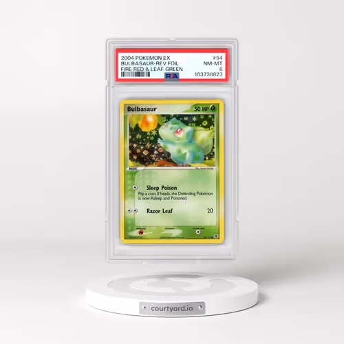2004 Pokémon EX Fire Red & Leaf Green #54 Bulbasaur - Reverse Foil (PSA 8 NM-MT)