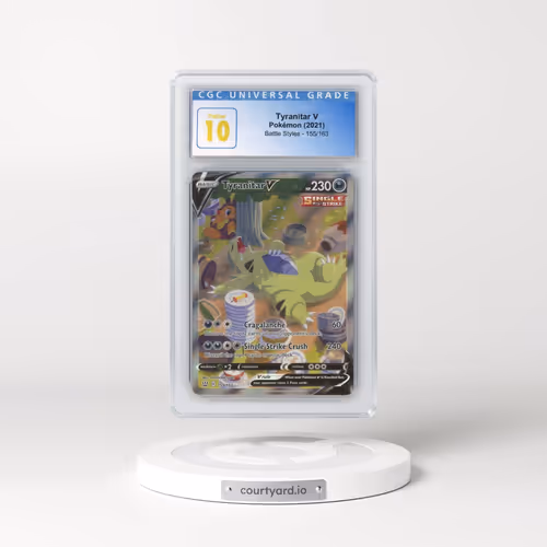 2021 Battle Styles #155/163 Tyranitar V - Ultra Rare Holo (CGC 10 PRISTINE)