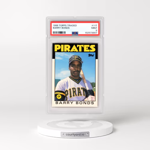 1986 Topps Traded #11T Barry Bonds (PSA 9 MINT)