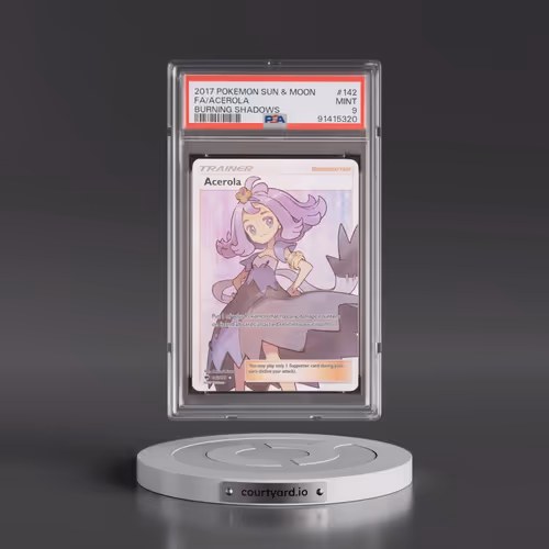 2017 Pokémon Sun & Moon Burning Shadows #142 Acerola - Full Art (PSA 9 MINT)