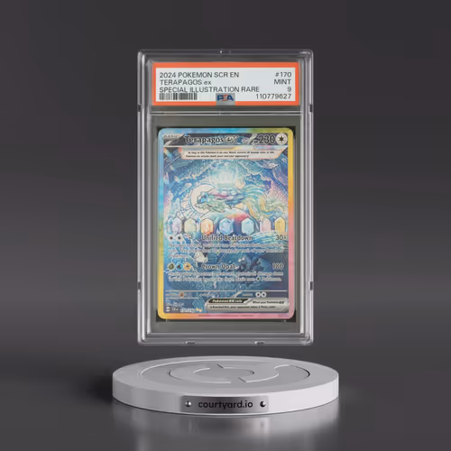 2024 Pokémon Scr EN-Stellar Crown #170 Terapagos EX - Holo Special Illustration Rare (PSA 9 MINT)