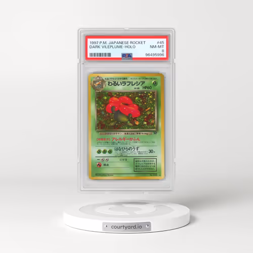 1997 Pokémon Rocket #45 Dark Vileplume - Holo (PSA 8 NM-MT)