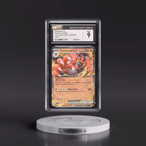 2024 Pokémon Tef EN-Temporal Forces #034 Incineroar EX - Holo (CGC 9 MINT)