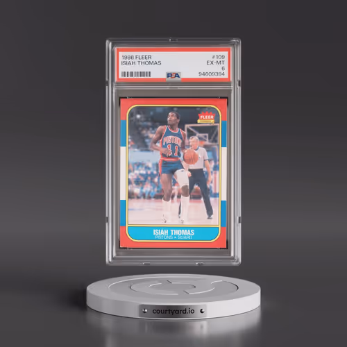 1986 Fleer #109 Isiah Thomas (PSA 6 EX-MT)