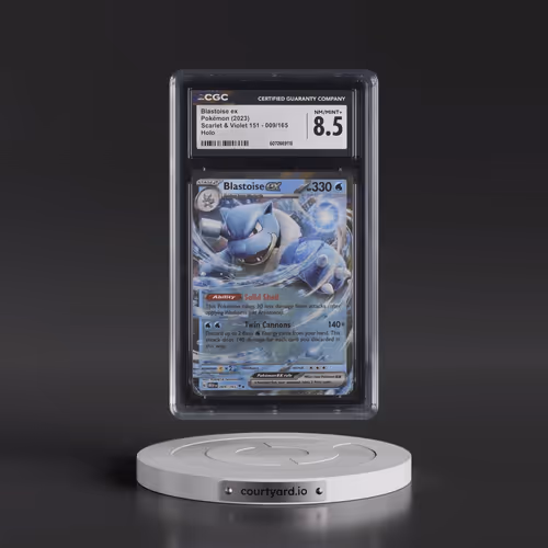 2023 Scarlet & Violet 151 - MEW EN #009/165 Blastoise ex - Holo (CGC 8.5 NM-MT+)