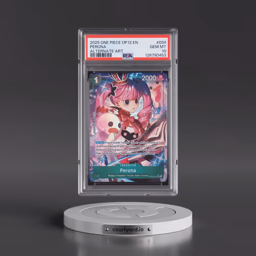 2025 One Piece OP12-Legacy of the Master #034 Perona - Alternate Art (PSA 10 GEM MINT)