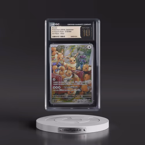 2024 Crimson Haze #078/066 Eevee - Art Rare Holo (CGC 10 PRISTINE)