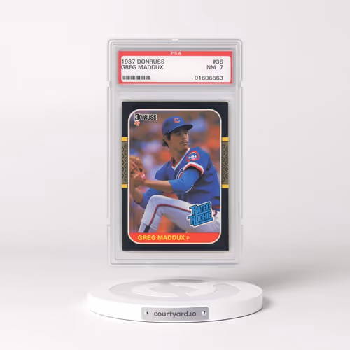 1987 Donruss #36 Greg Maddux (PSA 7 NM)