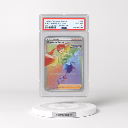 2021 Pokémon Sword & Shield Battle Styles #174 Korrina's Focus - Full Art Secret (PSA 10 GEM MINT)
