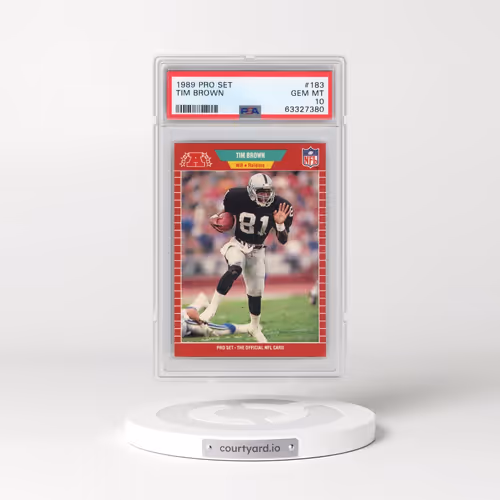 1989 Pro Set #183 Tim Brown (PSA 10 GEM MINT)