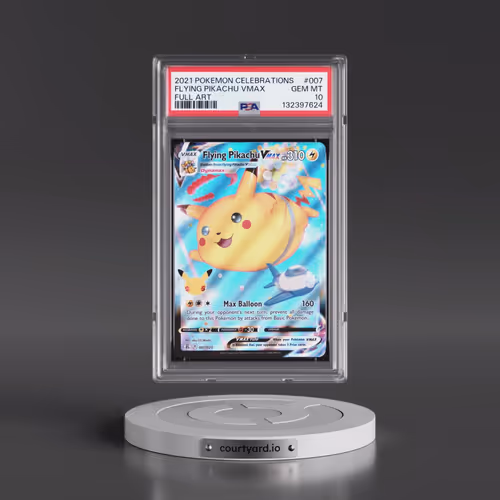 2021 Pokémon Celebrations #007 Flying Pikachu Vmax - Full Art (PSA 10 GEM MINT)
