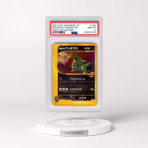 2001 Pokémon VS #142 Rocket's Tyranitar - 1st Edition Holo (PSA 8 NM-MT)