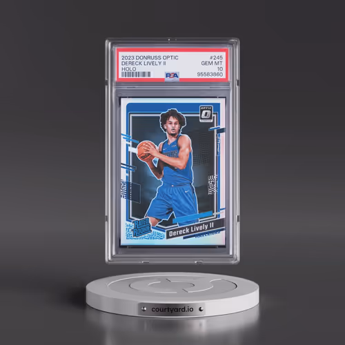 2023 Panini Donruss Optic #245 Dereck Lively II - Holo (PSA 10 GEM MINT)