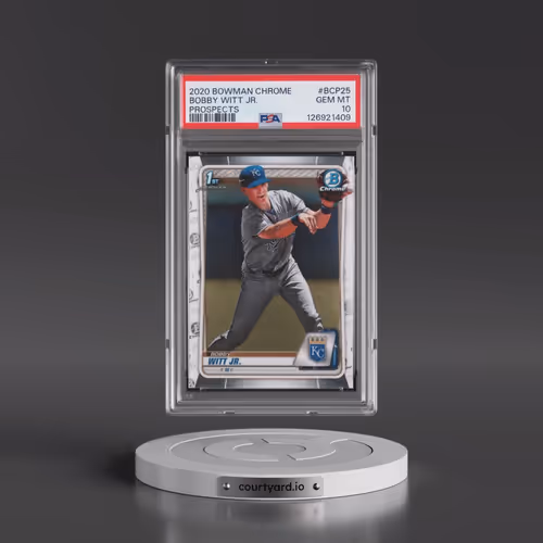 2020 Bowman Chrome Prospects #BCP25 Bobby Witt Jr. (PSA 10 GEM MINT)