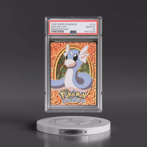 1999 Topps Pokémon the Movie Edt #E10 Dratini #147 (PSA 10 GEM MINT)