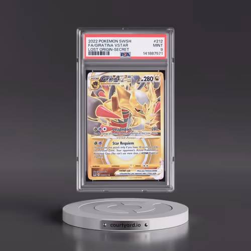 2022 Pokémon Sword & Shield Lost Origin #212 Giratina Vstar - Full Art Secret (PSA 9 MINT)