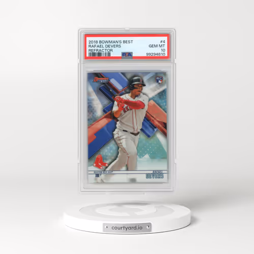 2018 Bowman's Best #4 Rafael Devers - Refractor (PSA 10 GEM MINT)
