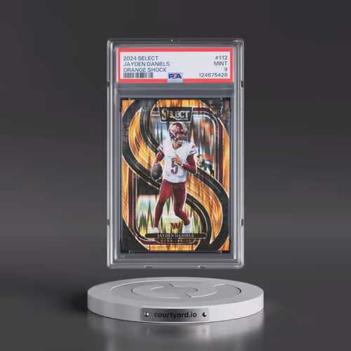 2024 Panini Select #112 Jayden Daniels - Orange Shock (PSA 9 MINT)