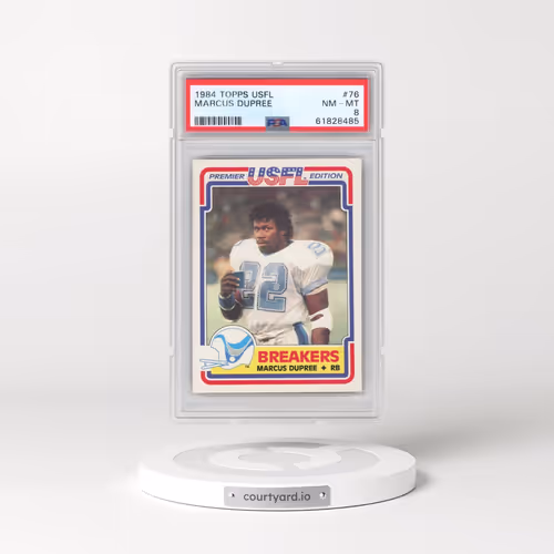1984 Topps USFL #76 Marcus Dupree (PSA 8 NM-MT)