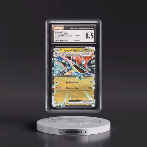 2024 Pokémon Twm EN-Twilight Masquerade #130 Dragapult EX - Holo (CGC 8.5 NM-MT+)