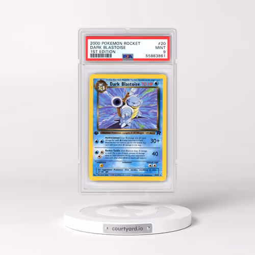2000 Pokémon Rocket #20 Dark Blastoise - 1st Edition (PSA 9 MINT)