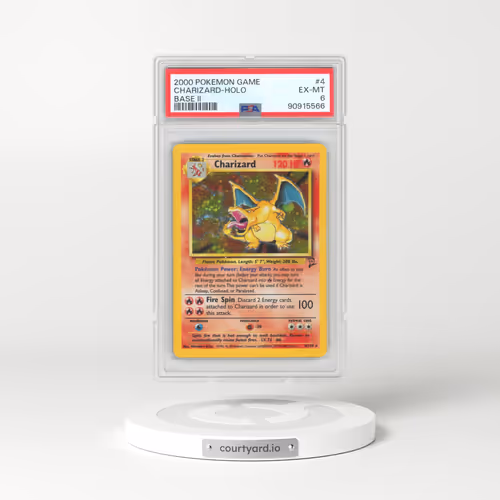 2000 Pokémon Game Base II #4 Charizard - Holo (PSA 6 EX-MT)