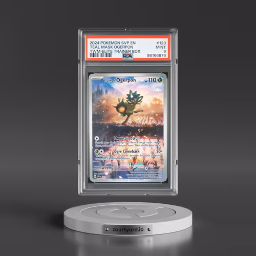 2024 Pokémon Svp EN-SV Black Star Promo #123 Teal Mask Ogerpon - Twilight Masquerade Elite Trainer Box (PSA 9 MINT)