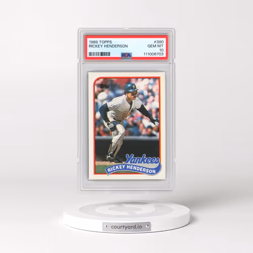 1989 Topps #380 Rickey Henderson (PSA 10 GEM MINT)
