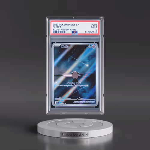2023 Pokémon Obf EN-Obsidian Flames #202 Cleffa - Illustration Rare (PSA 9 MINT)