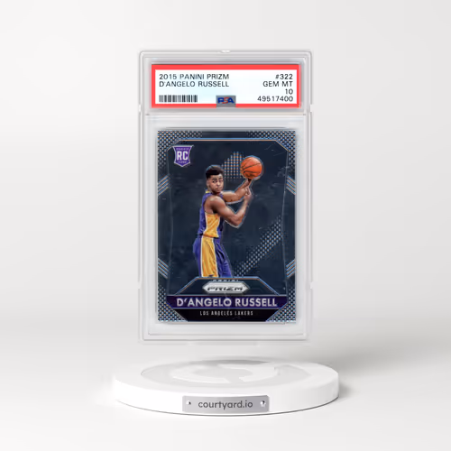 2015 Panini Prizm #322 D'Angelo Russell (PSA 10 GEM MINT)