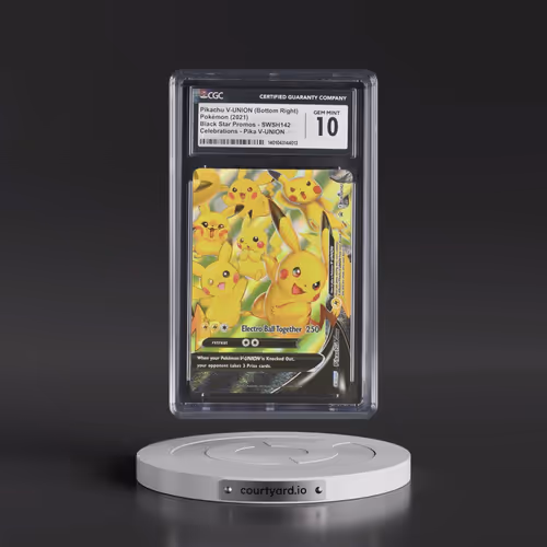 2021 Pokémon Swsh Black Star Promo #142 Pikachu V-Union - Celebrations Collection (CGC 10 GEM MINT)