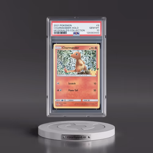 2021 Pokémon Mcdonald's Collection #9 Charmander - Holo (PSA 10 GEM MINT)