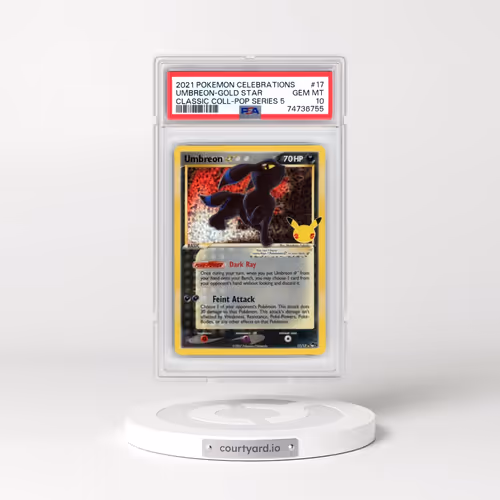2021 Pokémon Celebrations Classic Collection #17 Umbreon-Gold Star (PSA 10 GEM MINT)