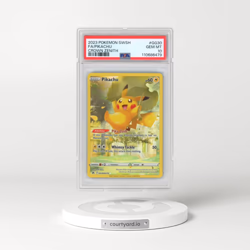 2023 Pokémon Sword and Shield Crown Zenith #GG30 Pikachu - Full Art (PSA 10 GEM MINT)
