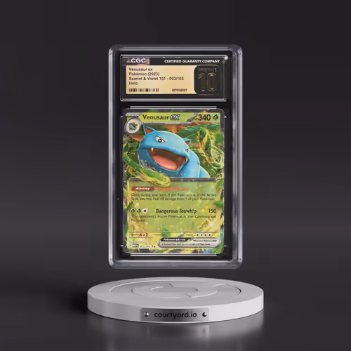 2023 Scarlet & Violet 151 - MEW EN #003/165 Venusaur ex - Holo (CGC 10 PRISTINE)