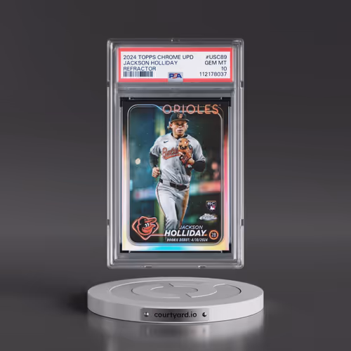 2024 Topps Chrome Update #USC89 Jackson Holliday - Refractor (PSA 10 GEM MINT)