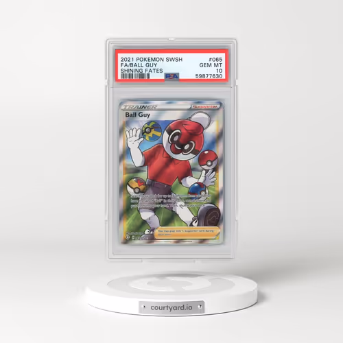 2021 Pokémon Sword & Shield Shining Fates #065 Ball Guy - Full Art (PSA 10 GEM MINT)