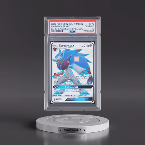 2017 Pokémon Sun & Moon Shining Legends #77a Zoroark GX - Holo Full Art 2019 Yellow A Alternate Art