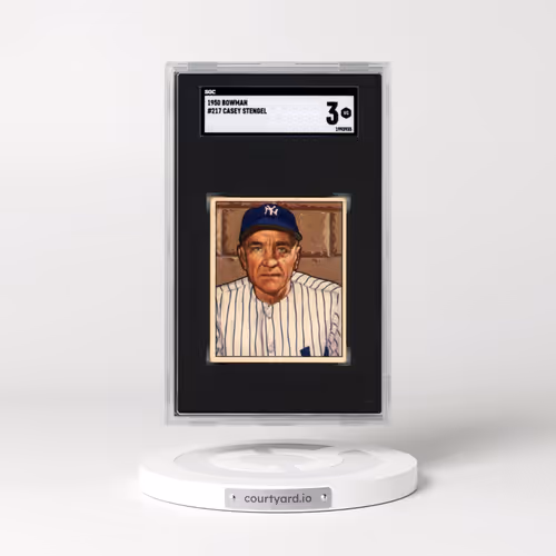 1950 Bowman #217 Casey Stengel (SGC 3 VG)