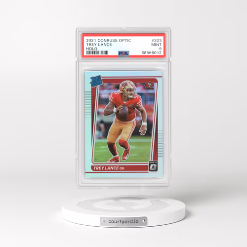 2021 Panini Donruss Optic #203 Trey Lance - Holo (PSA 9 MINT)