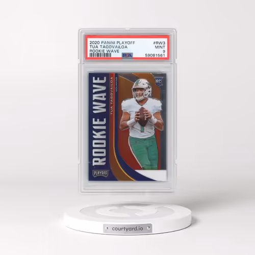 2020 Panini Playoff Rookie Wave #RW3 Tua Tagovailoa (PSA 9 MINT)