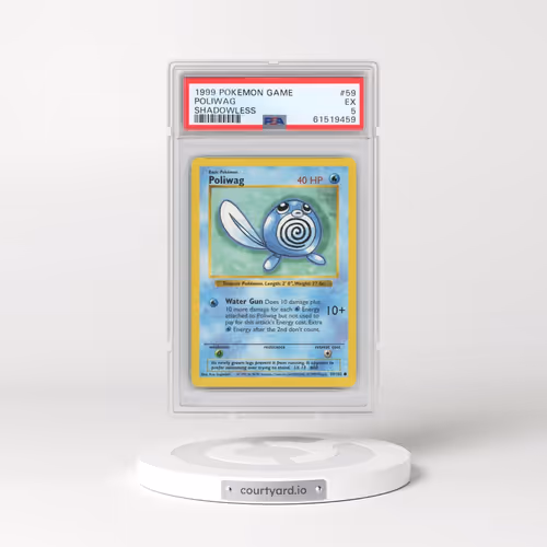 1999 Pokémon Game #59 Poliwag - Shadowless (PSA 5 EX)