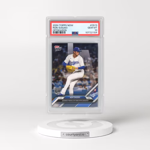 2024 Topps Now Offseason #OS13 Roki Sasaki (PSA 10 GEM MINT)