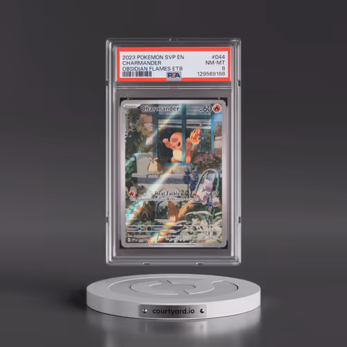 2023 Pokémon Svp EN-SV Black Star Promo #044 Charmander - Obsidian Flames Elite Trainer Box (PSA 8 N